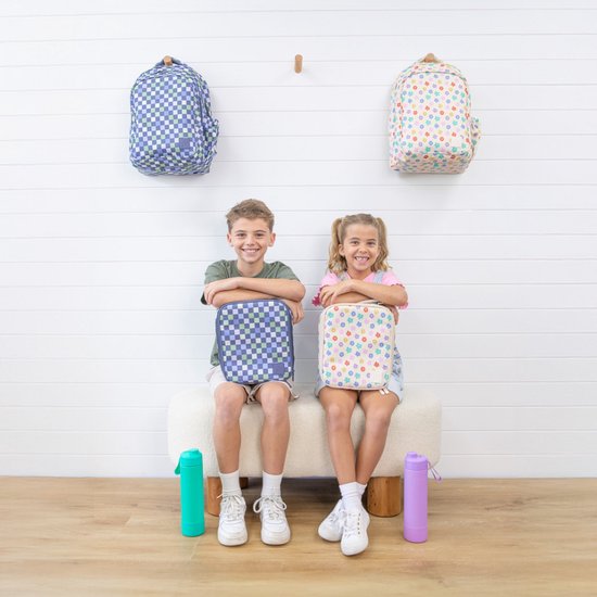 MontiiCo koeltas Large - thermo lunchtas - Checkmate van MontiiCo — afbeelding 3