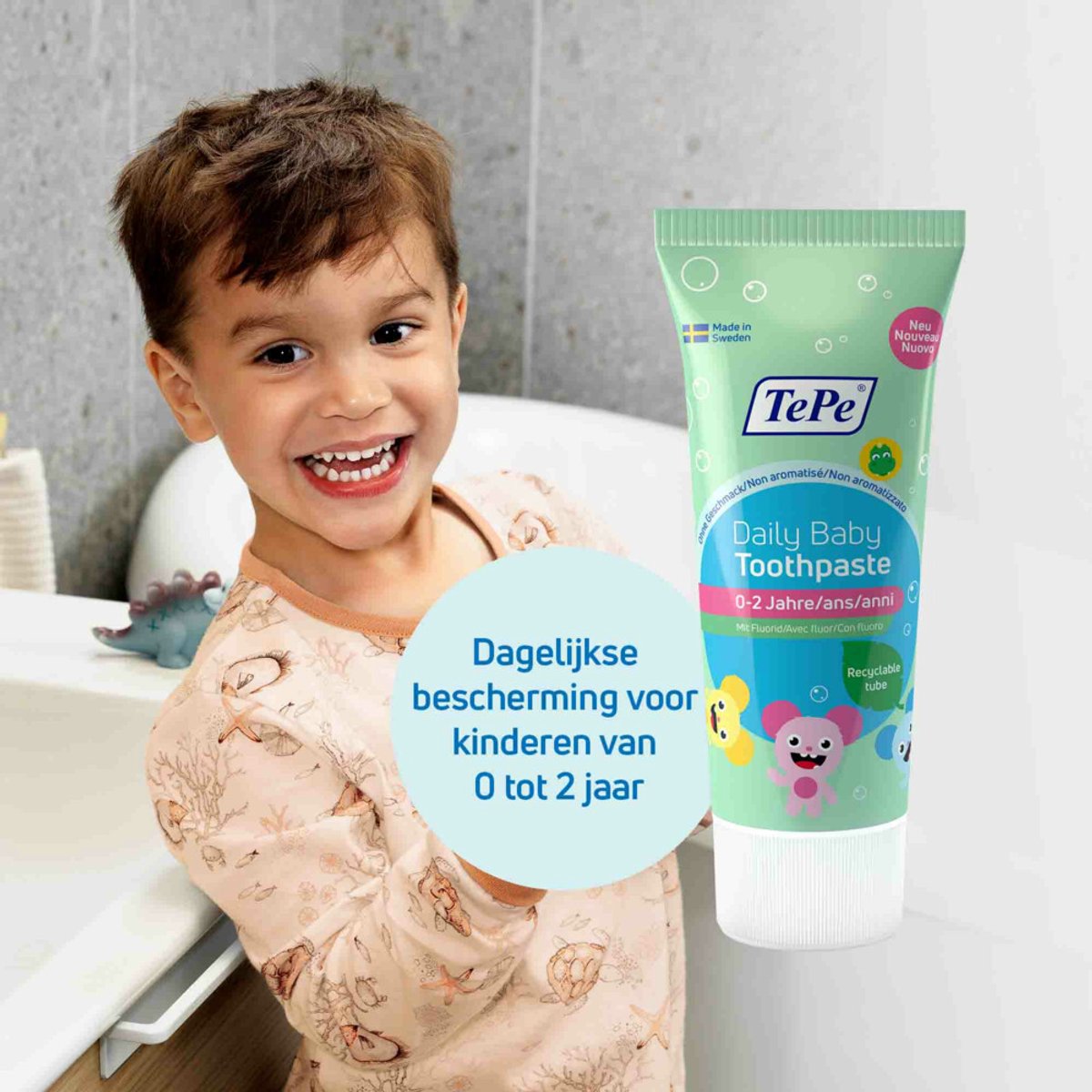 Goedkoopste 6x TePe Daily Baby Tandpasta 50 ml