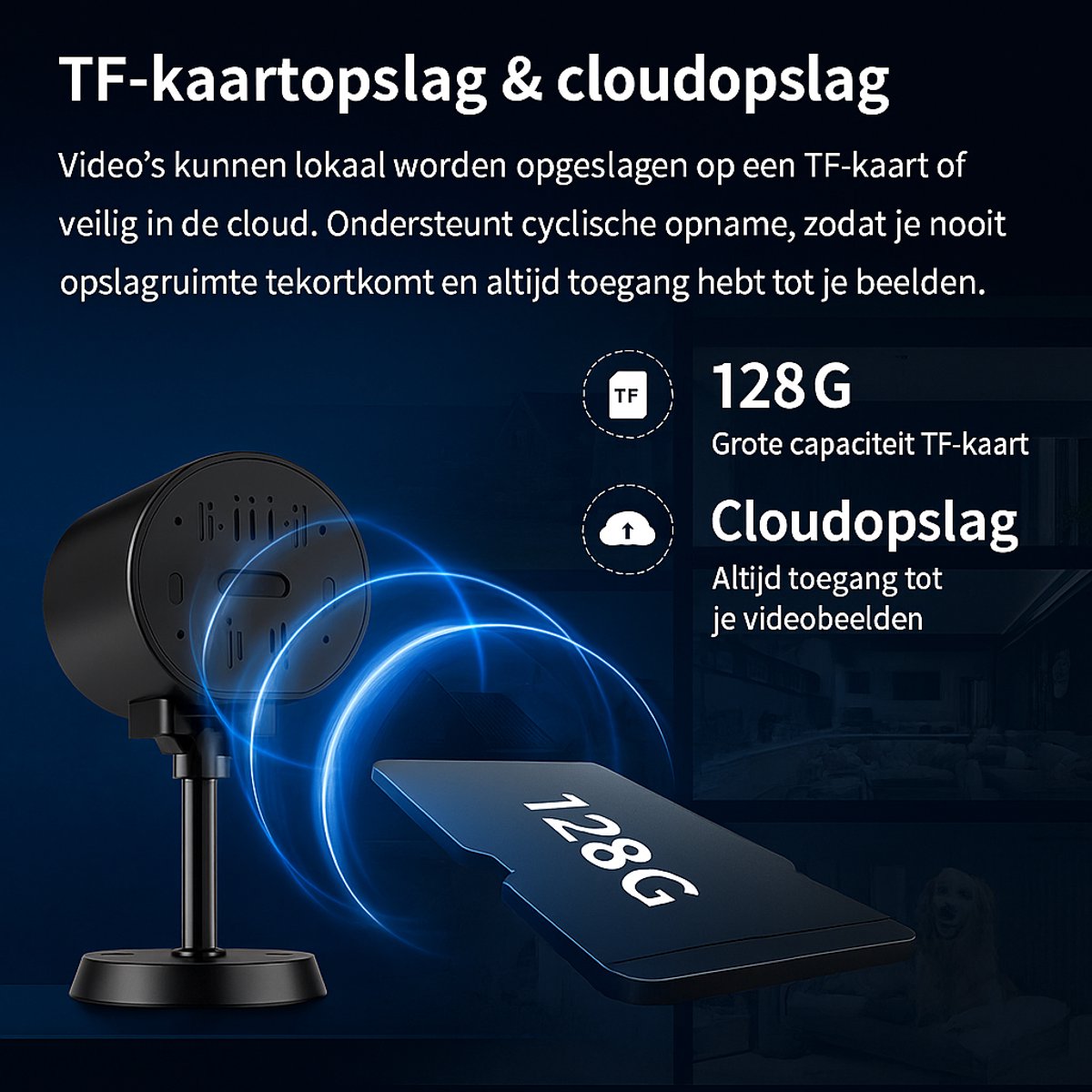Narvie C1 Beveiligingscamera – 1080P HD IP Camera – Wifi – Nachtzicht – Bewegingsdetectie – Binnen/Buiten – foto 5