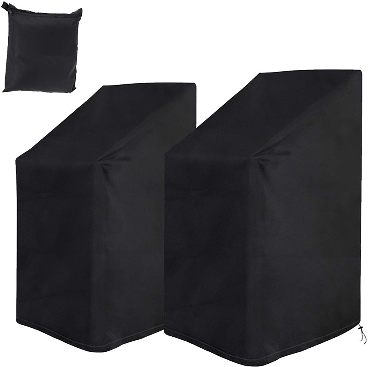 Ibenzoa® Beschermhoes voor Tuinstoelen - Set van 2, Waterdicht en UV-bestendig, met Verstelbare Sluiting