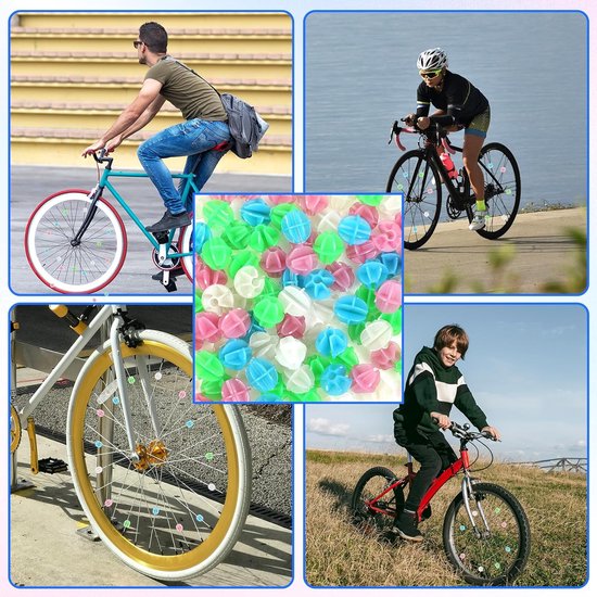 210 Perles Pour Rayons De Vélo – Formes Rondes, Cœur Et étoile, Clips Faciles, Multicolores, Pour Décorer Les Roues Des Filles Et Garçons