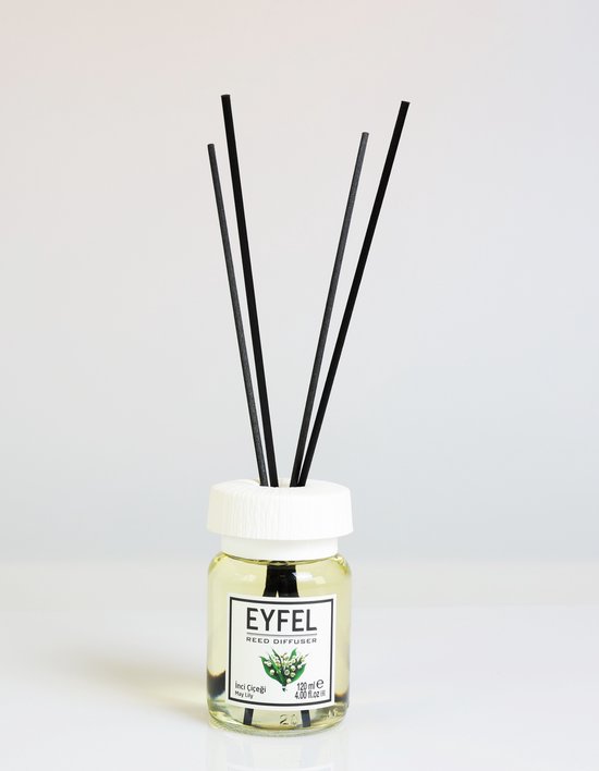 EYFEL - REED DIFFUSER - GEURSTOKJES - HUISPARFUM - MAY LILY - 120ML