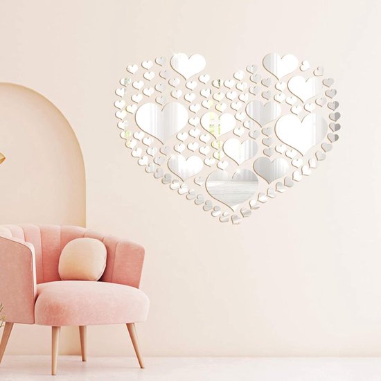 Goud 20cm Groot formaat Verdikte 3D Acryl Spiegel Letters - Gratis Combinatie Zelfklevende Plexiglas Spiegels - DIY Veiligheid Muurstickers Decor Letter L