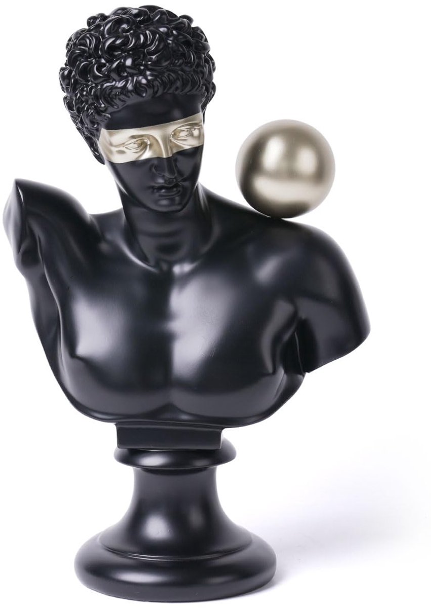Ibenzoa® Stijlvolle Griekse buste sculptuur in abstracte kunst voor interieurdecoratie