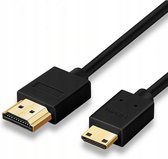 Bol.com UCable - Mini HDMI naar HDMI-kabel 10 m hoge snelheid 4K 60 Hz aanbieding