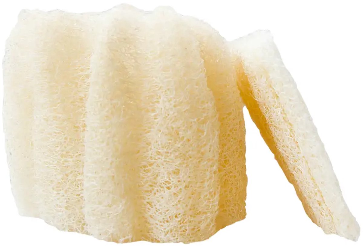 Organische Loofah Spons – natuurlijk product – uitstekend voor droge huid – doe de afwas mee - 8-10 cm