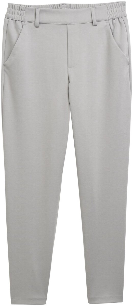 Tom Tailor Denim - Broek met relaxte pasvorm en elastische tailleband - Maat M - grey fog
