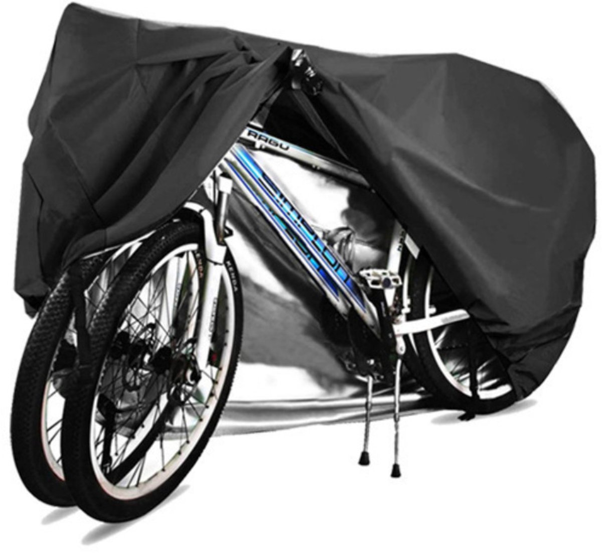 Inf Waterdichte fietshoes / hoes voor 2 fietsen Black