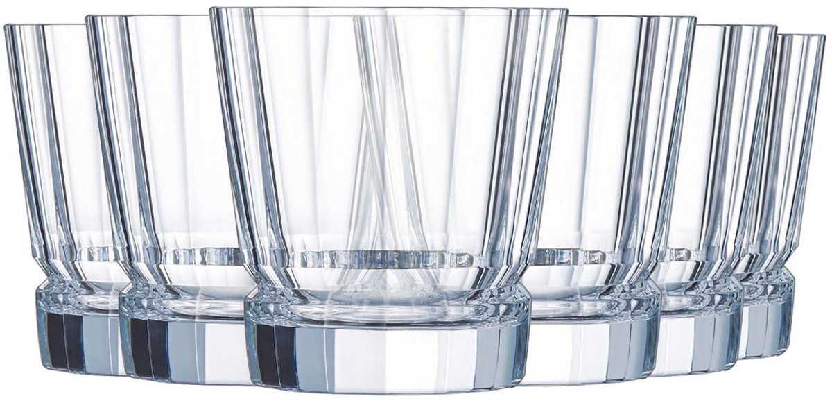 Paris Macassar-collectie - Glanzende bekers - 6 stuks - 32 cl - Hoge weerstand