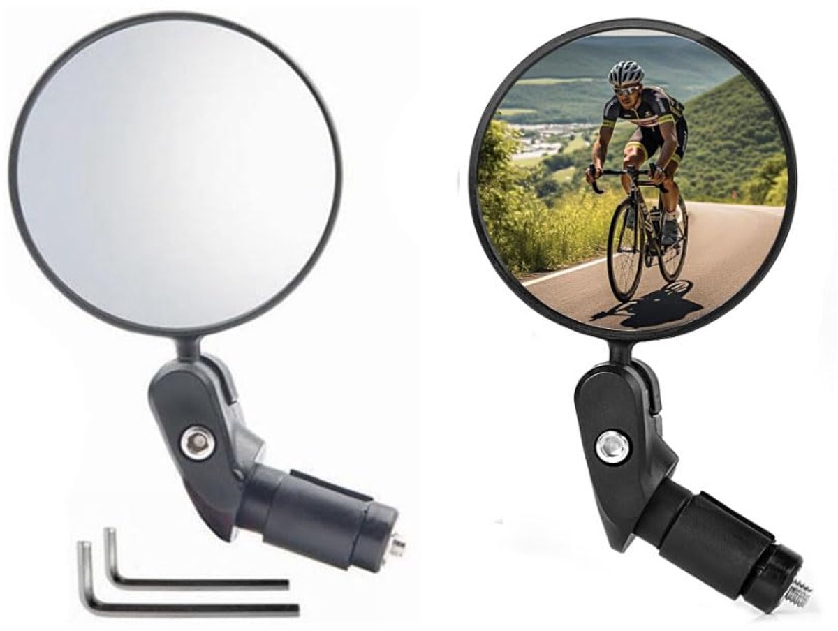 Fietsspiegels - 360° verstelbaar - 1 paar - geschikt voor fiets