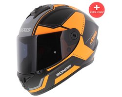Axxis Draken S helm Sonar mat oranje