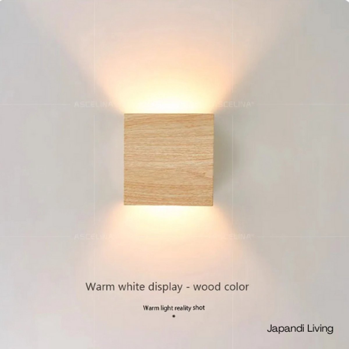 Japandi Living wandlamp - Eiken lamp - Nordisch - Wabi Sabi - Scandinavisch - Minimalistisch - Up down - Led - Binnen - Wandlampen - 12x5cm