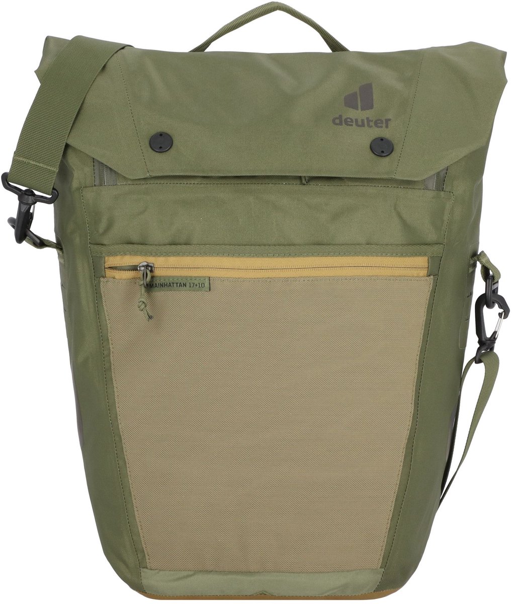 deuter Fietsenzak Schoudertas met laptopvak Mainhattan 17 + 10 Citrus - Graphite Groene