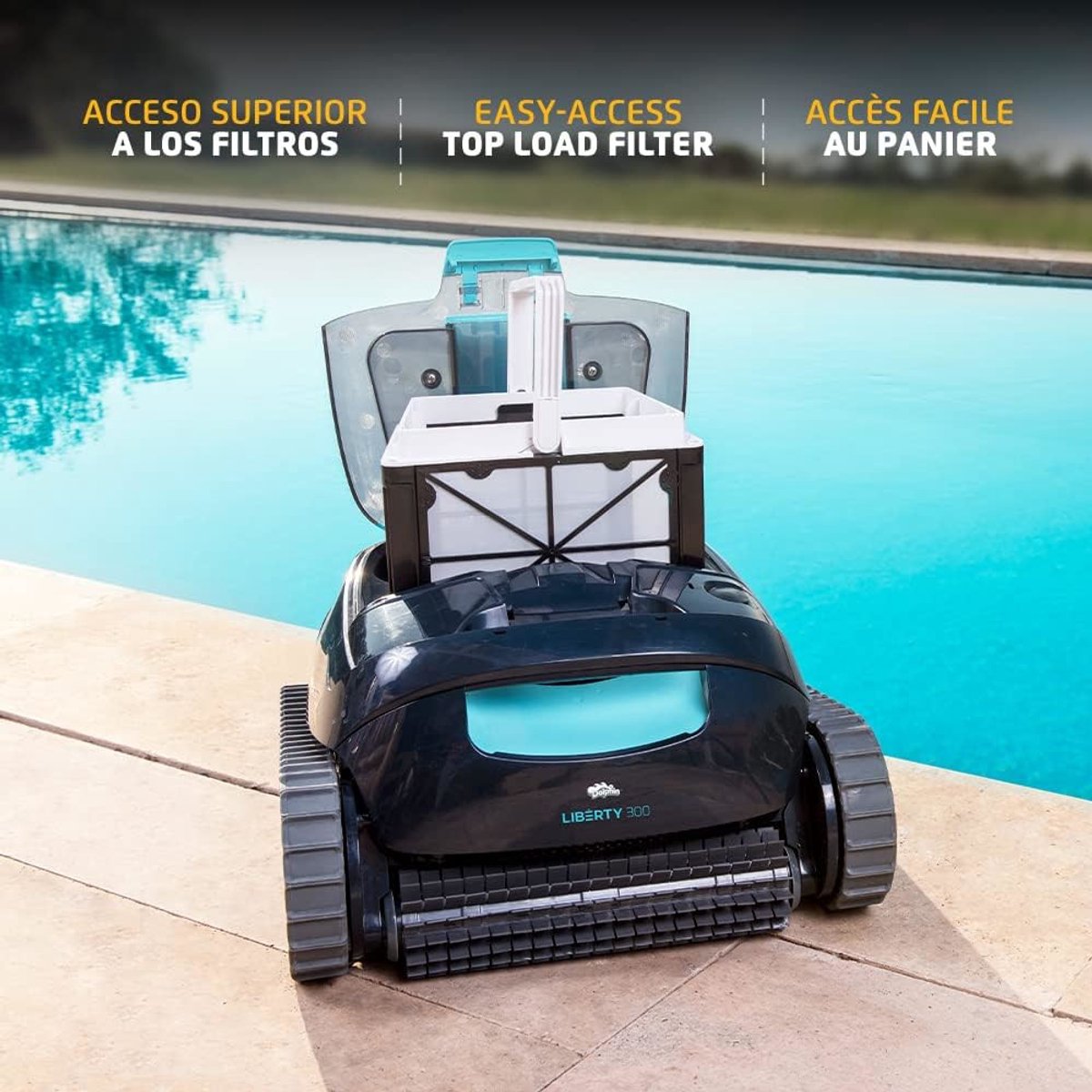 Dolphin Liberty 300 draadloze zwembadrobot