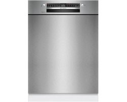 Bosch SMU4ECS28E - Serie 4 - Inbouwvaatwasser - 60 cm - Geborsteld staal - Energielabel A - Home Connect