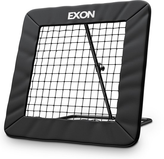 Rebondeur réglable - 84x84cm - Kickback - Videur de Voetbal - noir