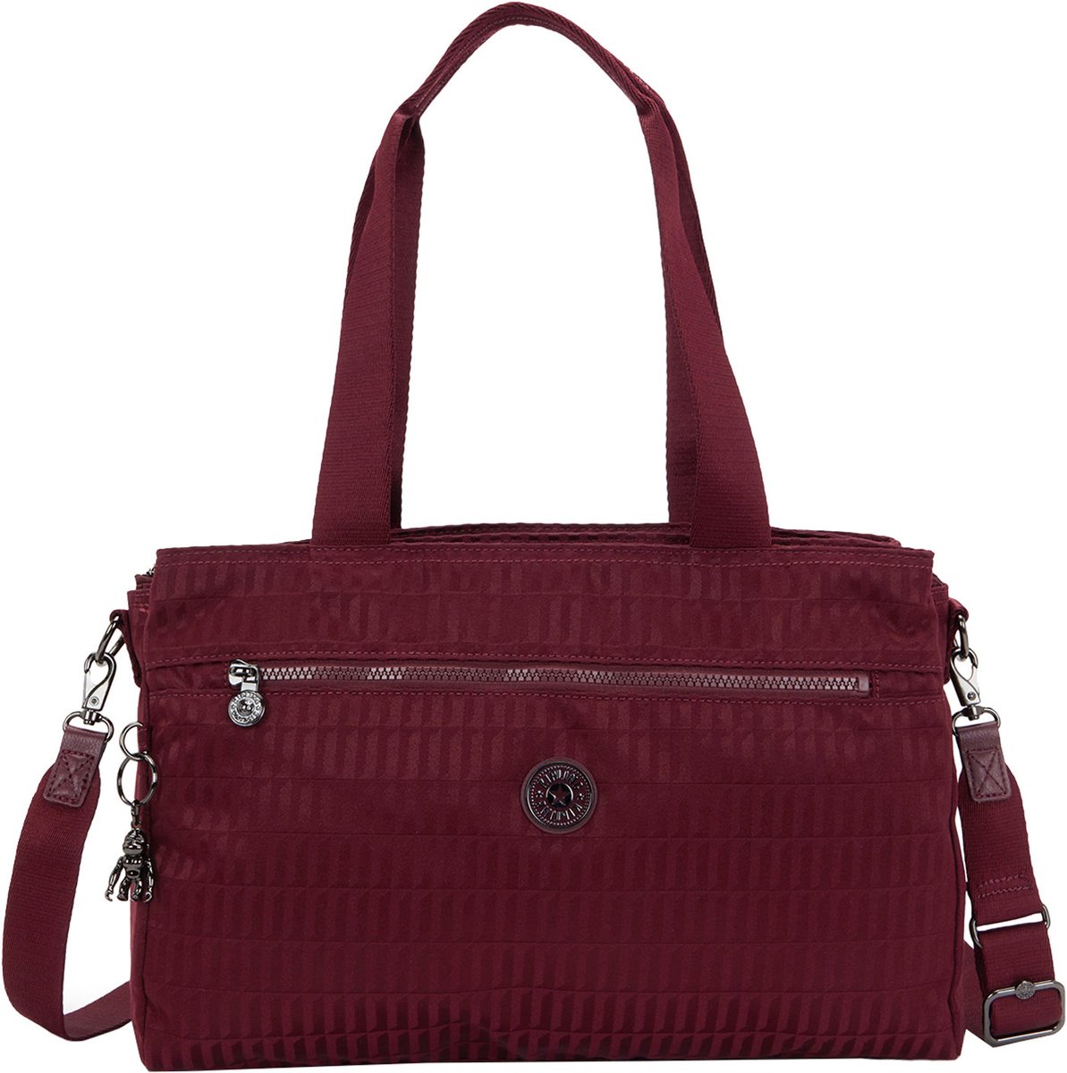 Kipling Elysia Work S e jq maroon tile jacquard