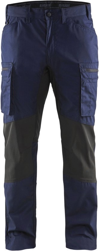 Pantalon de travail Blaklader 14591845 Pantalon de travail stretch Service Bleu marine / noir NL: 58 BE: 52