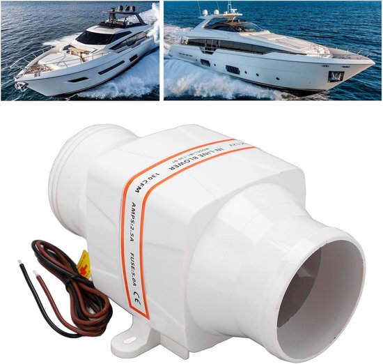SEAFLO 12V Bilge Air Blower - 130 CFM Marine Ventilation System For Boats