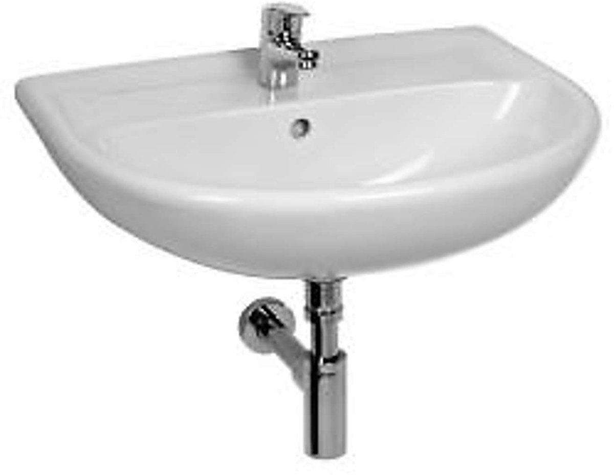 Jika Lyra plus - Fontein 50x41 cm cm, met overloop, kraangat, wit H8143810001041