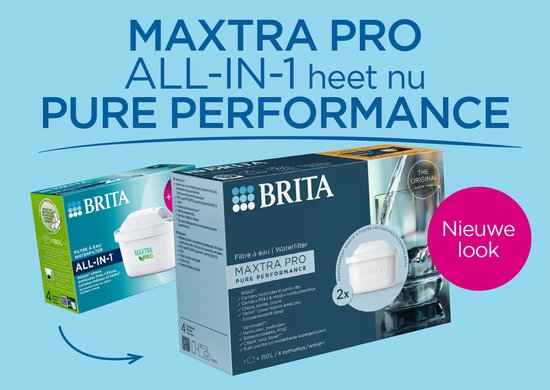 BRITA waterfilterpatroon MAXTRA PRO Pure Performance 12 pack - Originele navulling voor alle BRITA kannen voor puur smakend kraanwater - filtert verontreinigingen zoals PFAS*, chloor, kalkaanslag en metalen