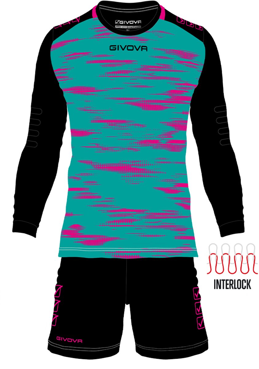 Keepersset Givova Kit Turquoise-zwart Turquoise 2xl - M