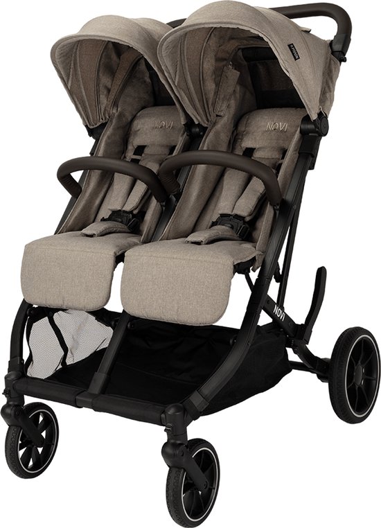 Novi Baby Scott V2 Duobuggy - All-terrain Wielen - XL Zonnekap - Hazel Melange