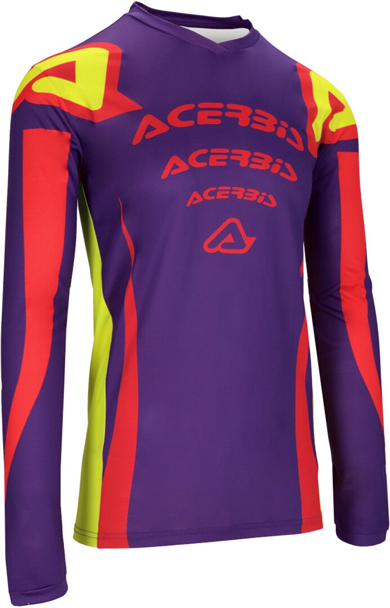 Acerbis MX J-Track Askar Lila Rood Cross Jersey - Shirts