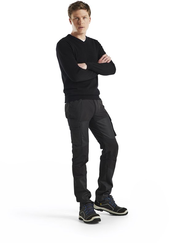 Blaklader Service work pants denim stretch 1457-1147 - Bleu marine / Zwart - D92