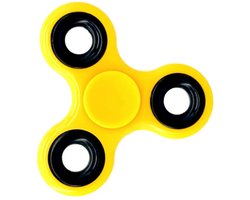 Fidget Spinner Geel - Langdurige spin - Stressverlichter voor Kinderen & Volwassenen - Anti Stress Speelgoed - Hand Spinner - Concentratie Speelgoed - Compact Formaat - Kunststof