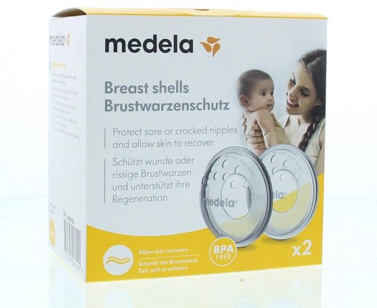 Medela Tepelbeschermers - Beschermt tussen voedingen - Tegen schuren, kloven en pijn - 2 stuks