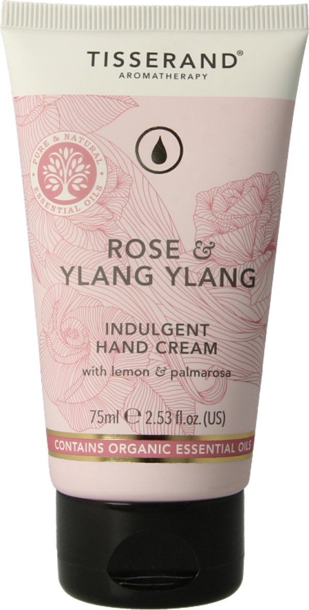Goedkoopste Tisserand Handcreme roos & ylang ylang 75 Milliliter