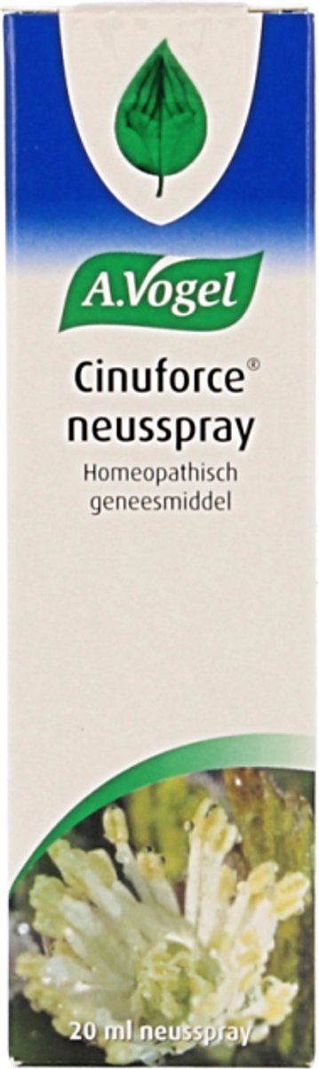 Goedkoopste A.Vogel Cinuforce neusspray - Geregistreerd homeopatisch geneesmiddel met o.a. Cinnabaris - 20 ml