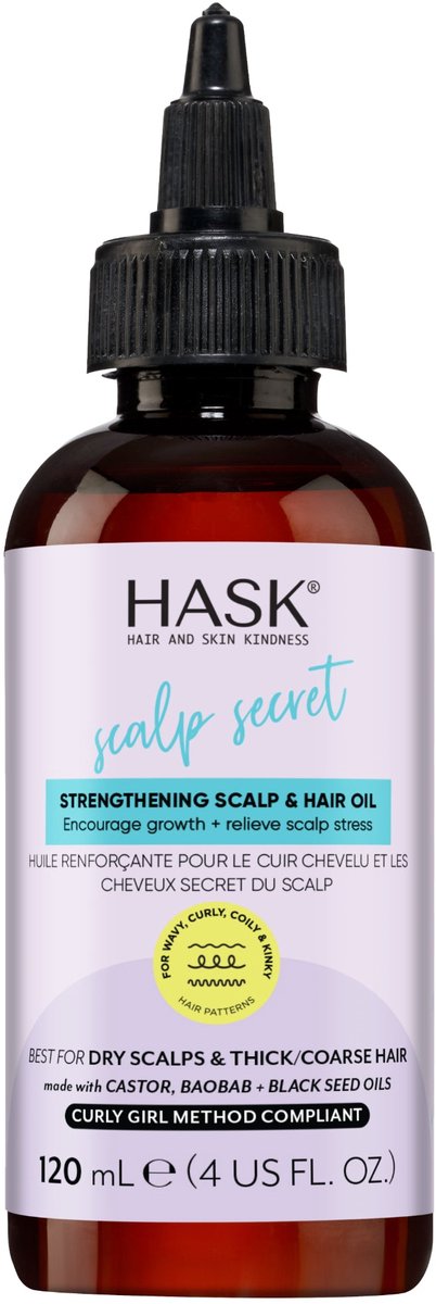 HASK Scalp secret strengthening scalp & hair oil 120 Milliliter