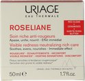 Witte doos met rode en roze tekst. Toont "Red Algae + Ceramides + Karité/Shea Butter".