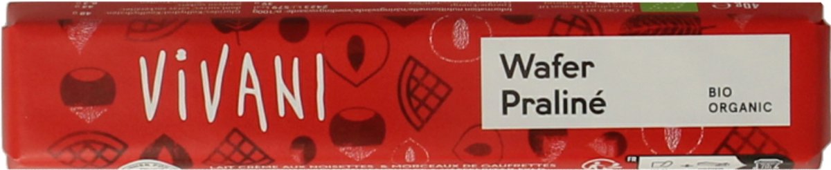 Vivani Chocolate To Go wafer praline bio 40 Gram