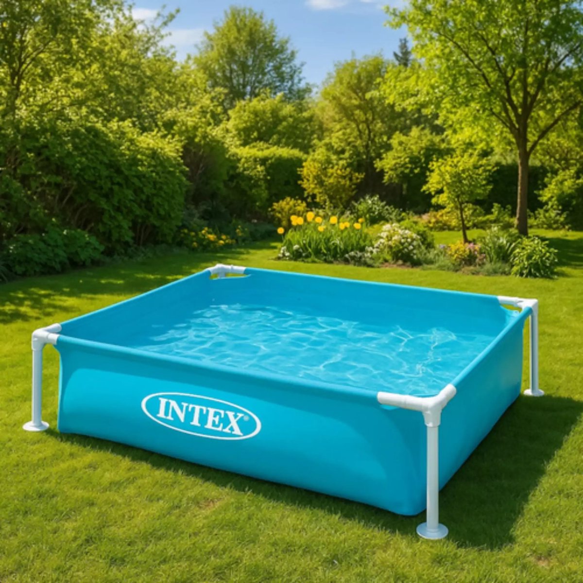 Intex Mini Frame Opzetzwembad - 122 x 122 x 30 cm — afbeelding 7