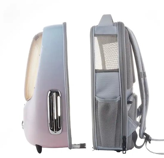 PETKIT Breezy 2 - Rose - Sac de voyage pour chat - Porte-chien - Petits Chiens et Chats - Léger - Avec lumière et ventilateur