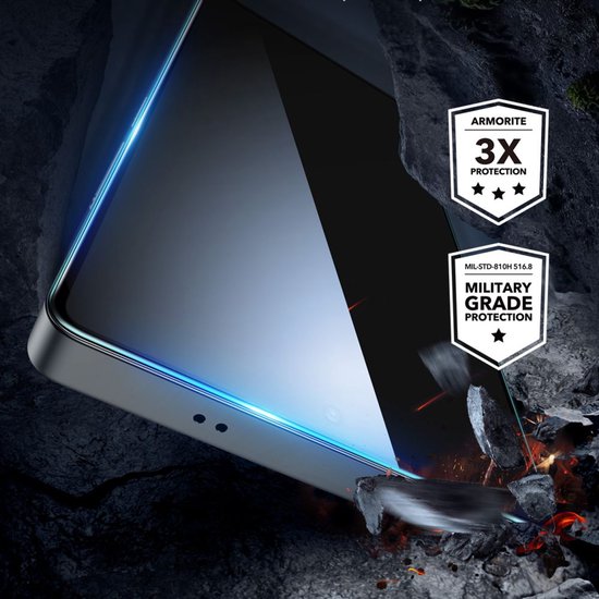 Protection d'écran ESR pour Samsung Galaxy S25 Ultra - Tempered Glass avec cadre de montage - Résistant aux rayures - Installation facile - (Lot de 2)