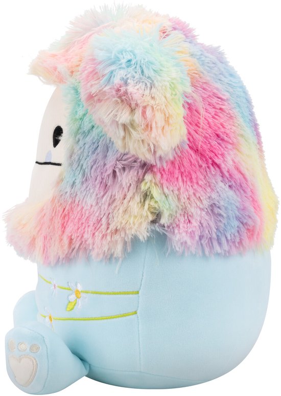 Squishmallows - Medium Plush 30cm Zozo - Rainbow And Blue Bigfoot Wrapped W/Flower Stems