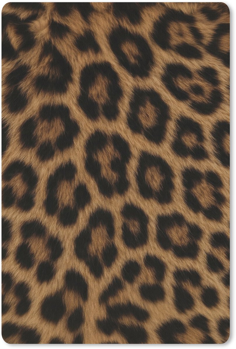 Muismat 18x27 cm - Mousepad Pantervacht - Realistisch - Bruin - Muismatten