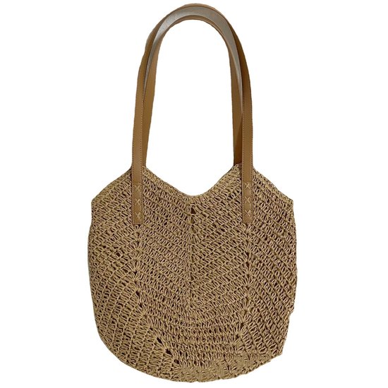 2025 nouveau Style sac à bandoulière femmes plus grande capacité paille tissage