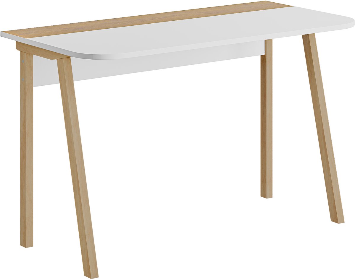 Hocus Picus Bureau - Wit/Eiken - 60x60x75 cm