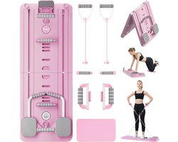 Foompad® - Pilates Board - Reformer - Opvouwbaar - Roze - Incl. Telefoonhouder!