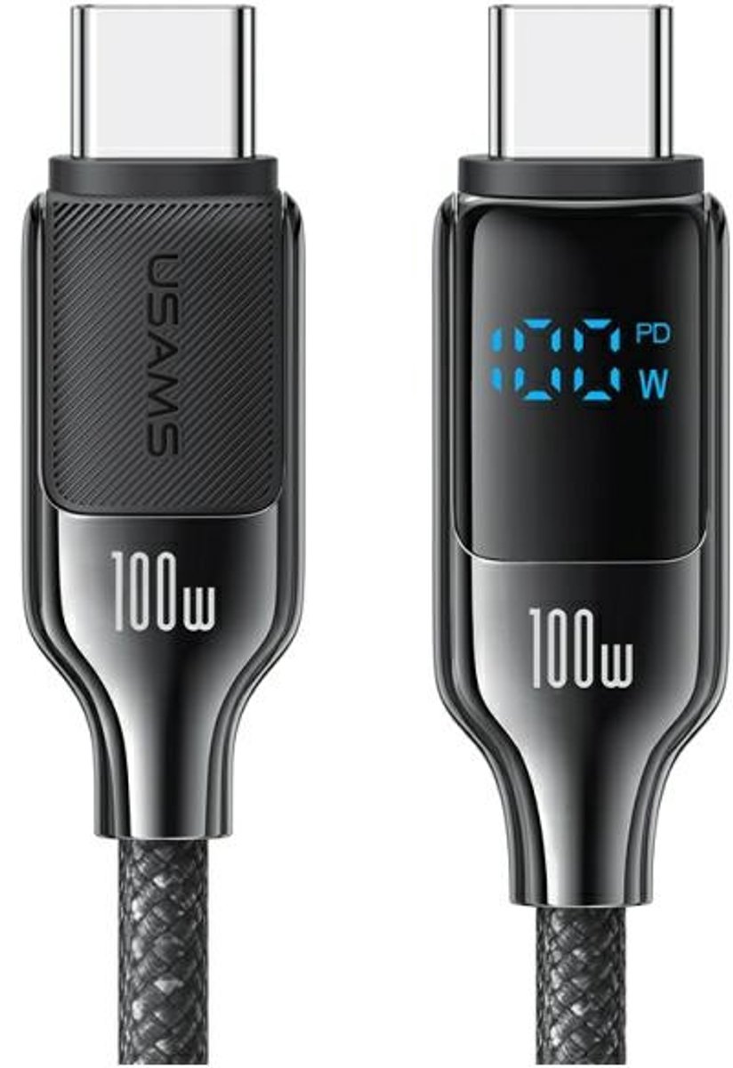Usams Usb-C-Kabel 100W 1,2M Voor Telefoons En Laptops Met Snellaadfunctie