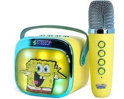 Sponge - Ensemble karaoké PopSing - Enceinte Bluetooth avec microphone sans fil - Éclairage LED