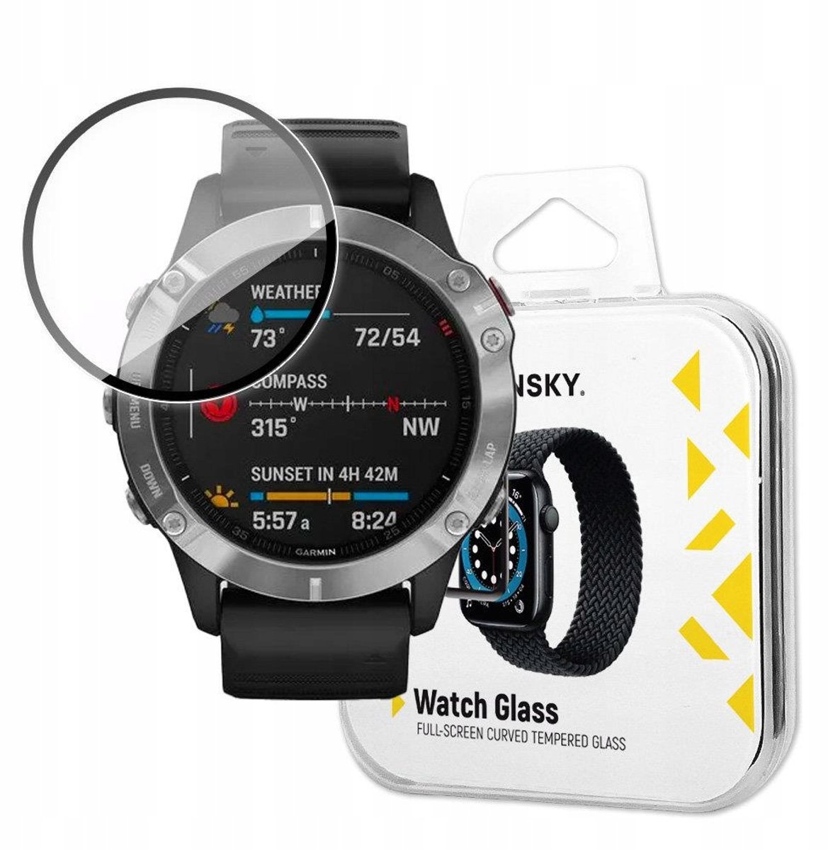 Wozinsky Hybride Gehard Glas Voor Garmin Fenix 6 De Beste Bescherming