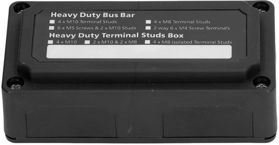Bloc De Distribution D'énergie 300A DC 48V - Boîtier M8 Rouge Pour Batteries Et Systèmes électriques