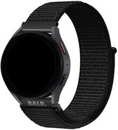 BALR Nylon Band 22mm – Geschikt voor Samsung Galaxy Watch 46mm / 3 / Gear S3, Huawei GT 2/3/Pro, Amazfit GTR, Polar Grit / Vantage, Fossil Gen 5/6, OnePlus Watch, Xiaomi Watch / Mi – Lichtgewicht Sportbandje – Zwart – Klittenbandsluiting
