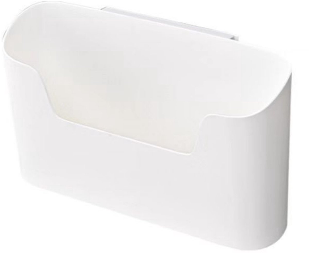 TOVBMUP 2 stuks opbergdozen - opbergdozen voor kastdeuren - opbergdozen voor de keuken - zelfklevende wandmontage - geschikt voor kast-, badkamer- en koelkastopslag